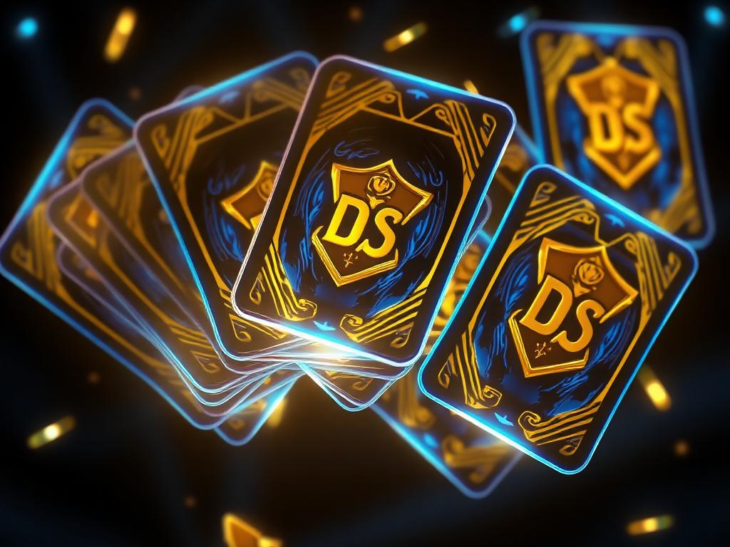 Digital collectible cards with DDS shield